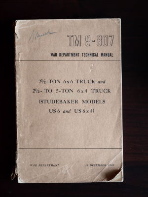 2,5 ton 6x6 and 2,5 to 5 ton 6x4 Truck (STUDEBAKER MODELS US6 and US6x4 руководство по эксплуатации
