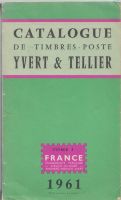 Catalogue de Timbrs poste Yvert 1961