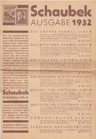 Каталог марочных альбомов фирмы Schaubek 1932