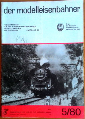 Der modelleisenbahner №5 1980 Немецкий журнал о железнодорожном моделизме №5 1980