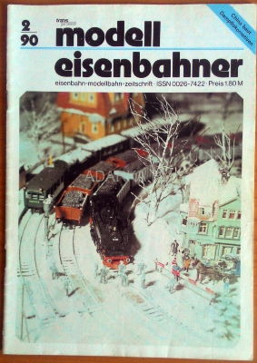 Der modelleisenbahner №2 1990 Немецкий журнал о железнодорожном моделизме №2 1990