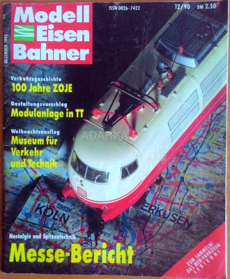 Modell eisen bahner №12 1990 Журнал о типах моделей железной дороги №12 1990